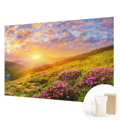 Nowoczesna fototapeta do salonu Górski zachód