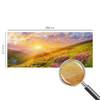 Nowoczesna fototapeta do salonu Górski zachód