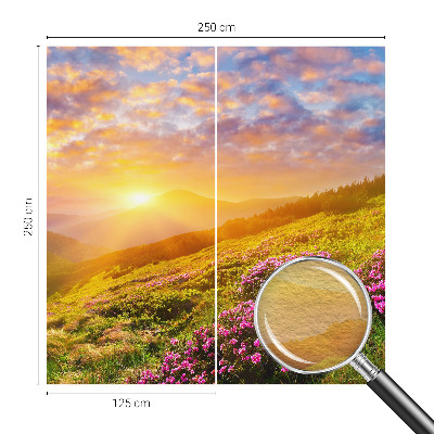 Nowoczesna fototapeta do salonu Górski zachód