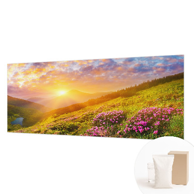 Nowoczesna fototapeta do salonu Górski zachód