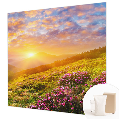 Nowoczesna fototapeta do salonu Górski zachód