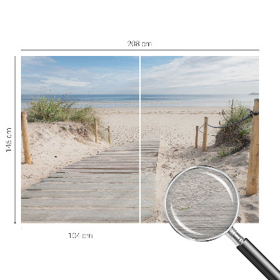Tapeta fotograficzna fizelinowa z motywem drewnianego chodnika