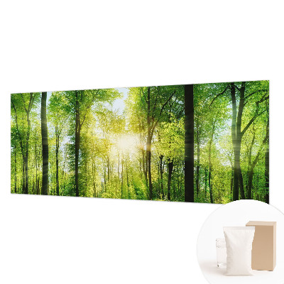 Nowoczesna fototapeta do salonu z motywem leśnej harmonii