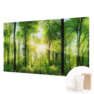 Nowoczesna fototapeta do salonu z motywem leśnej harmonii