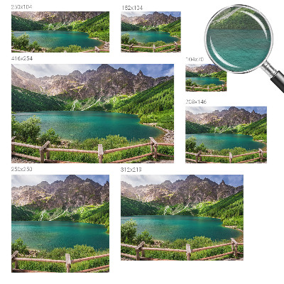 Fototapeta fizelinowa z nadrukiem Krajobraz górski