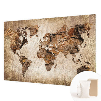 Tapeta fotograficzna fizelinowa Drewniana mapa