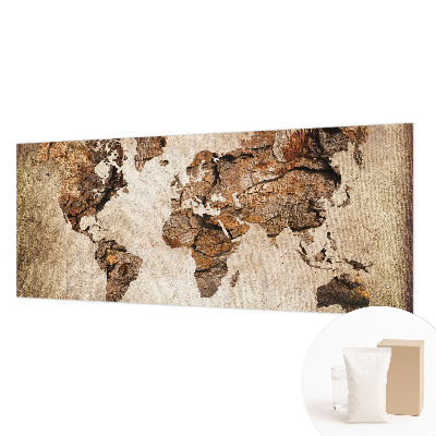 Tapeta fotograficzna fizelinowa Drewniana mapa