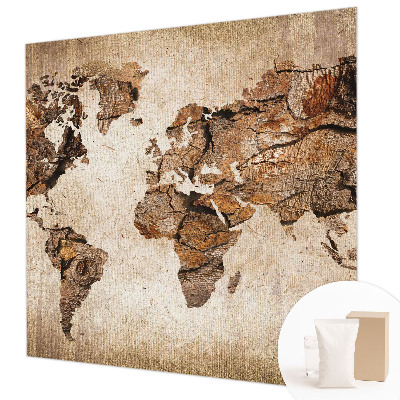 Tapeta fotograficzna fizelinowa Drewniana mapa
