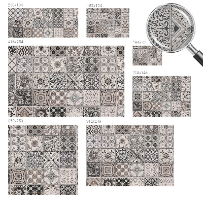 Dekoracyjna fototapeta na ścianę Dekoracyjna fototapeta na ścianę Wzory kafelkowe