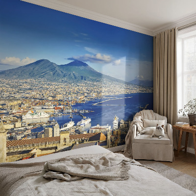 Fototapeta fizelinowa do sypialni z panoramicznym widokiem nadmorskim