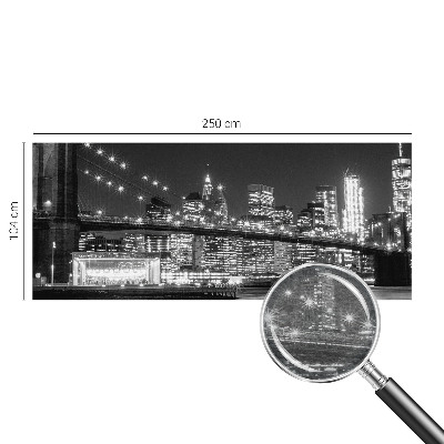 Nowoczesna fototapeta do salonu z nocną panoramą