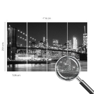 Nowoczesna fototapeta do salonu Nowoczesna fototapeta do salonu Nocna panorama