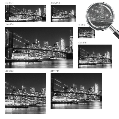 Nowoczesna fototapeta do salonu Nowoczesna fototapeta do salonu Nocna panorama