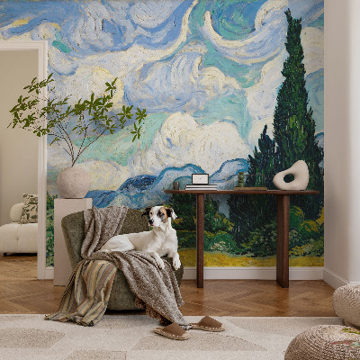 Tapeta fotograficzna z motywem ekspresyjnych chmur