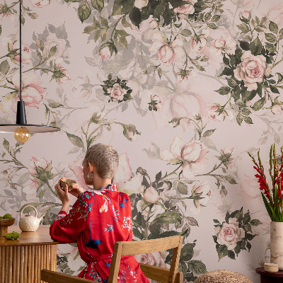 Tapeta fotograficzna fizelinowa Kwiatowy wzór