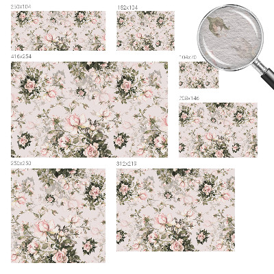 Tapeta fotograficzna fizelinowa Kwiatowy wzór