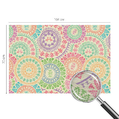 Dekoracyjna fototapeta na ścianę Kolorowe mandale