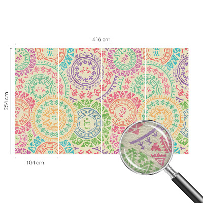 Dekoracyjna fototapeta na ścianę Kolorowe mandale