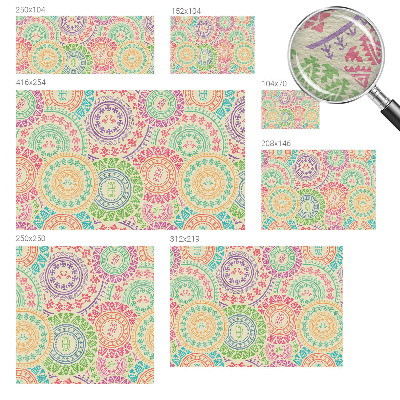 Dekoracyjna fototapeta na ścianę Kolorowe mandale