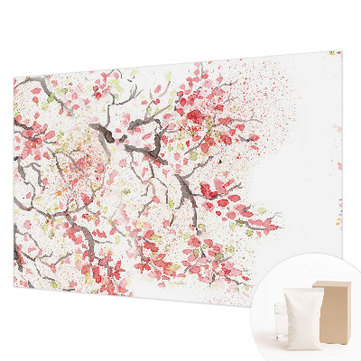Nowoczesna fototapeta do salonu Kwitnące gałęzie