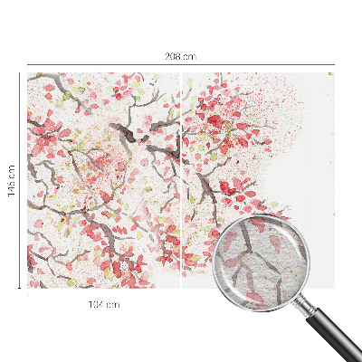 Nowoczesna fototapeta do salonu Kwitnące gałęzie