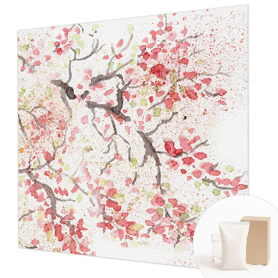 Nowoczesna fototapeta do salonu Kwitnące gałęzie