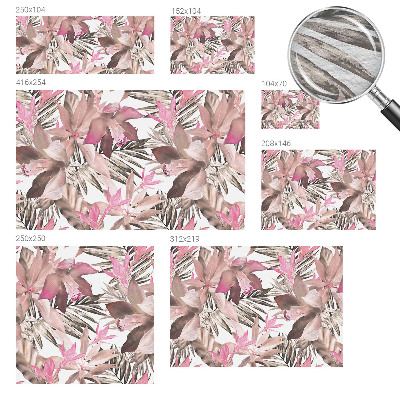 Fototapeta fizelinowa z nadrukiem Egzotyczne kwiaty