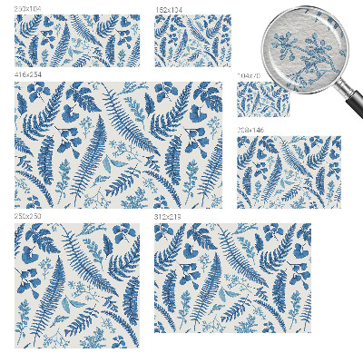 Nowoczesna fototapeta do salonu Botaniczne wzory