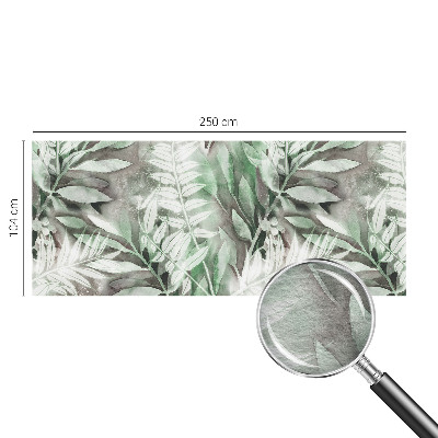 Tapeta fotograficzna z akwarelowym motywem liści