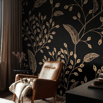 Tapeta fotograficzna fizelinowa z motywem botanicznym w eleganckim stylu