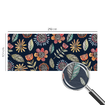 Nowoczesna fototapeta do salonu Kwiatowa mozaika