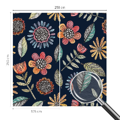 Nowoczesna fototapeta do salonu Kwiatowa mozaika