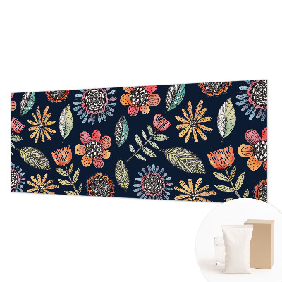 Nowoczesna fototapeta do salonu Kwiatowa mozaika