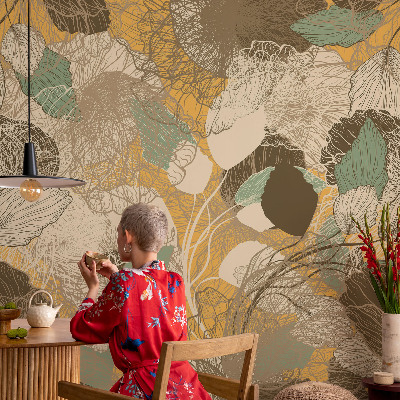 Fototapeta fizelinowa do sypialni Roślinne piękno