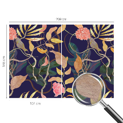 Nowoczesna fototapeta do salonu Roślinna elegancja