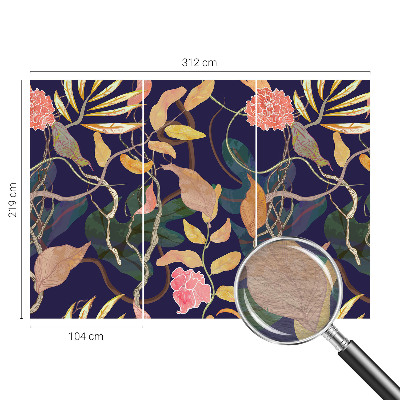 Nowoczesna fototapeta do salonu Roślinna elegancja