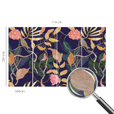 Nowoczesna fototapeta do salonu Roślinna elegancja