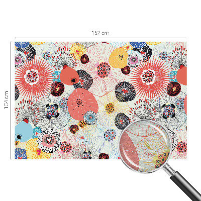 Fototapeta fizelinowa do sypialni Kolorowe kwiaty