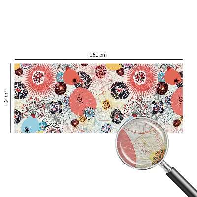 Fototapeta fizelinowa do sypialni Kolorowe kwiaty