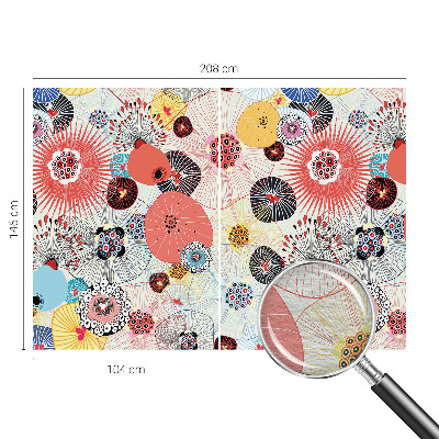 Fototapeta fizelinowa do sypialni Kolorowe kwiaty