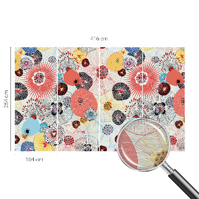 Fototapeta fizelinowa do sypialni Kolorowe kwiaty