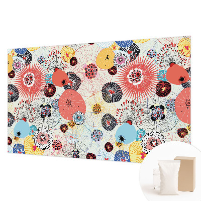 Fototapeta fizelinowa do sypialni Kolorowe kwiaty