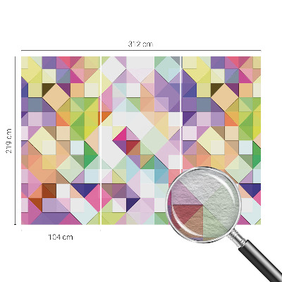 Fototapeta fizelinowa z nadrukiem Kolorowe kształty