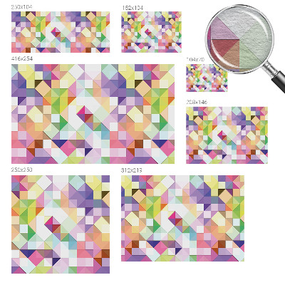 Fototapeta fizelinowa z nadrukiem Kolorowe kształty