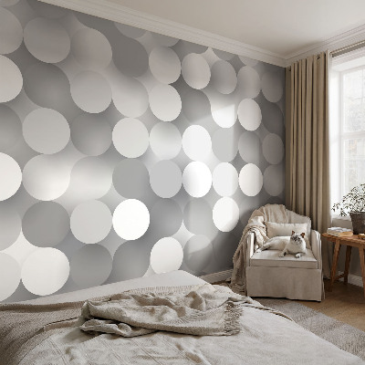 Tapeta fotograficzna Szare okręgi