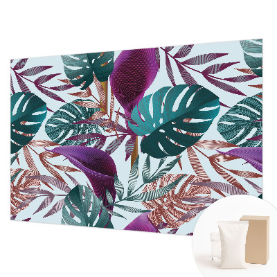 Nowoczesna fototapeta do salonu Tropikalna kompozycja