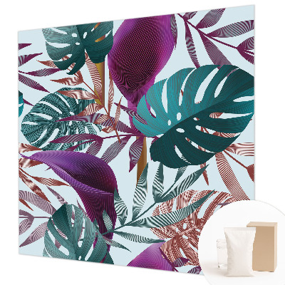 Nowoczesna fototapeta do salonu Tropikalna kompozycja
