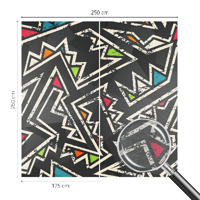 Fototapeta fizelinowa do sypialni z motywem energetycznej geometrii