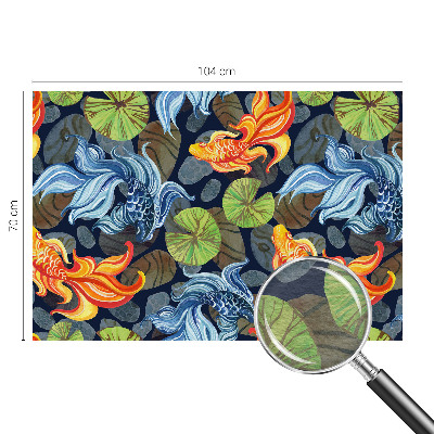 Nowoczesna fototapeta do salonu Rybne wzory