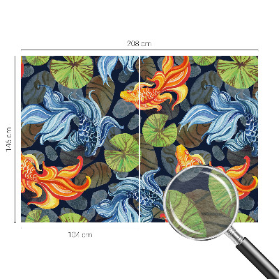 Nowoczesna fototapeta do salonu Rybne wzory